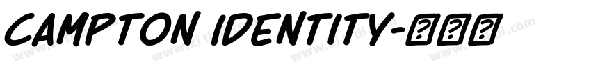 Campton Identity字体转换 Campton Identity字体转换
